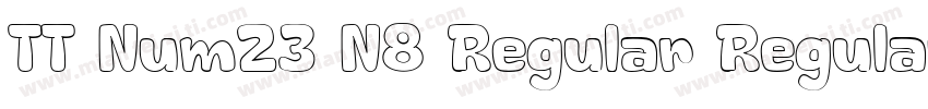 TT Num23 N8 Regular Regular字体转换